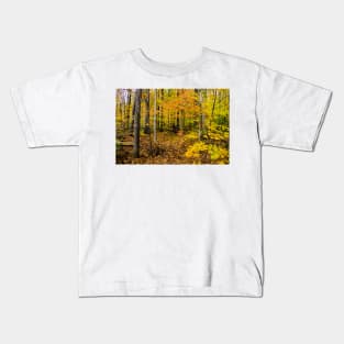 Bruce Trail  Autumn  Wide Kids T-Shirt